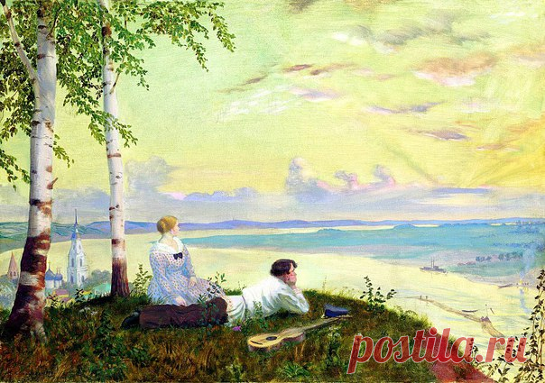 #арт_терапия Борис Кустодиев. "На Волге", 1922 год. #психология #журнал_психология #психологияру #художник #картина #кустодиев #личность #статья #эксперты #psychologies #psychologies_ru #вопросыиответы #психолог