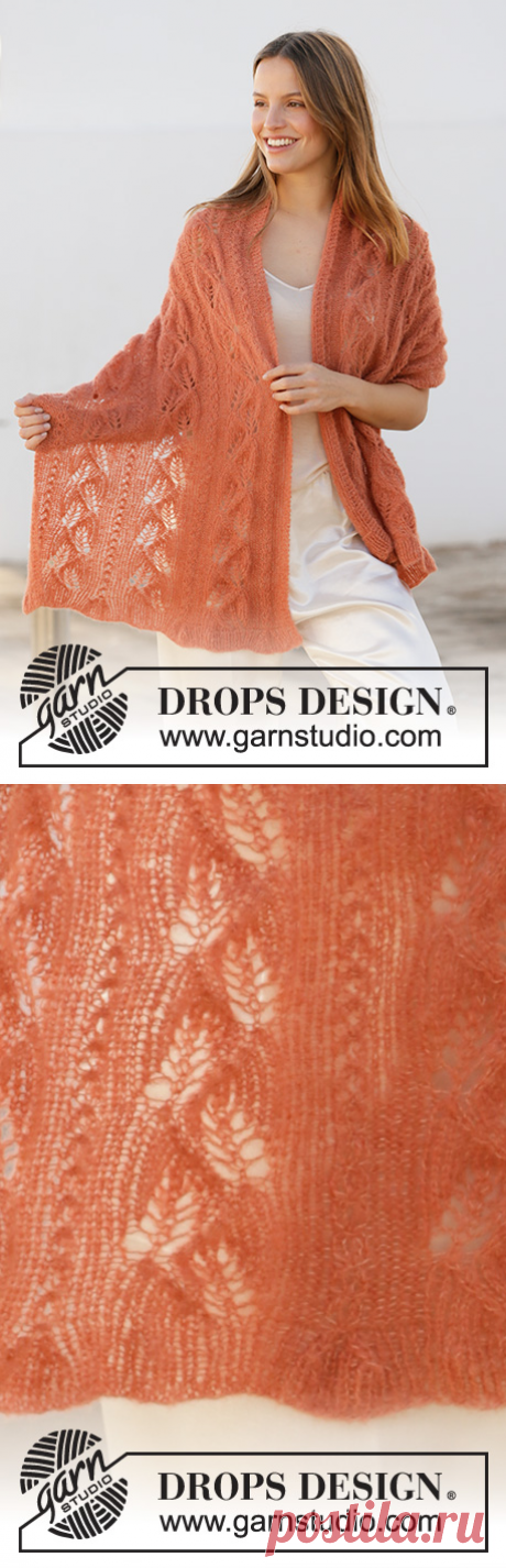 Палантин ​Autumn Willows от DROPS Design - блог экспертов интернет-магазина пряжи 5motkov.ru