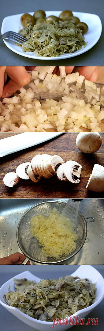 Грибы с квашеной капустой / Блюда из капусты / TVCook: пошаговые рецепты c фото