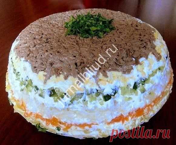 Салат с печенью