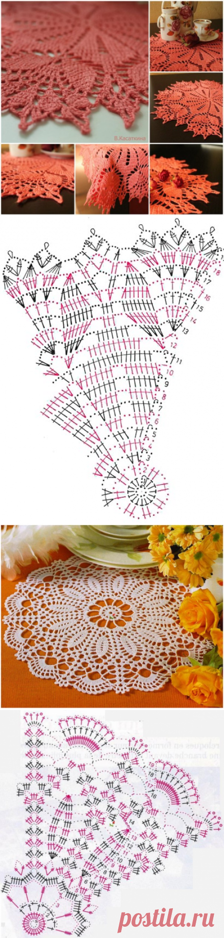 Вяжем салфетки для домашего уюта.