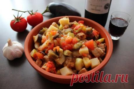Свинина с овощами