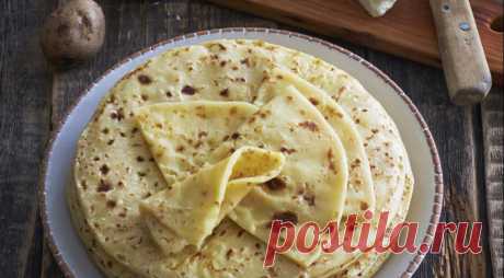 Хычины Эльбрусские (тонкие, балкарские, с картофельно-сырной начинкой).