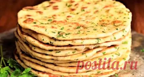 Лепешки на сковороде из ничего