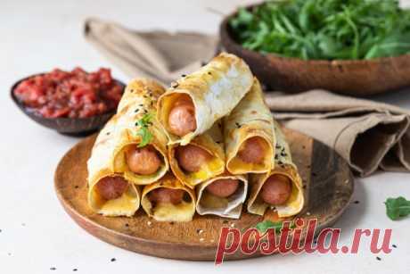 ​Ленивые сосиски в лаваше