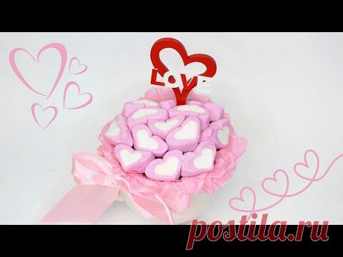 БУКЕТ из МАРШМЕЛЛОУ за 10 МИНУТ своими руками в кружке ❤ ЛЕГКО И ПРОСТО  ❤ DIY ❤  BOUQUET OF SWEETS