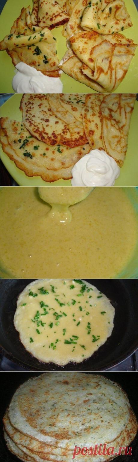 Тонкие картофельные блины