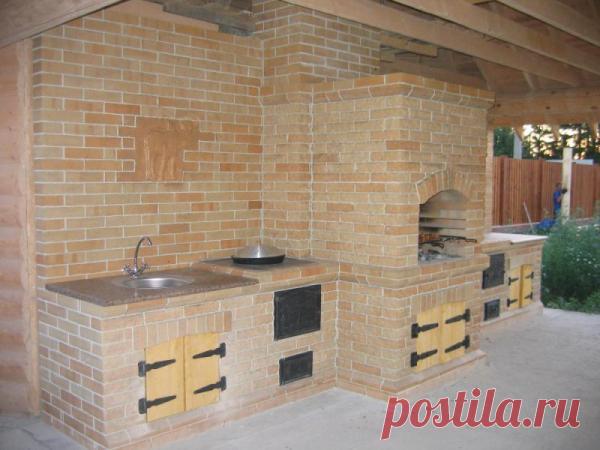 Казан мангал из кирпича фото и схемы