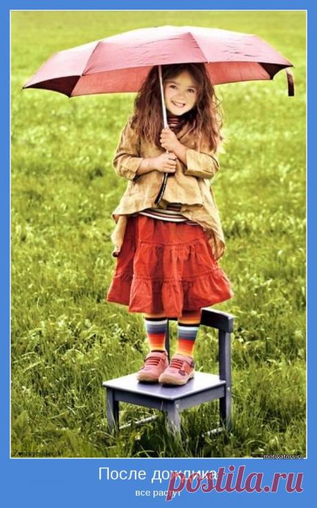 А еще после дождика доходы растут)