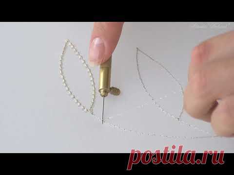 (733) Luneville Embroidery Tutorial. Beginner. Module 1. Lesson 3 - YouTube