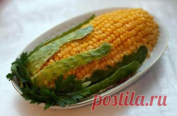 Салат початок кукурузы - праздничные рецепты с фото на e-salat.ru