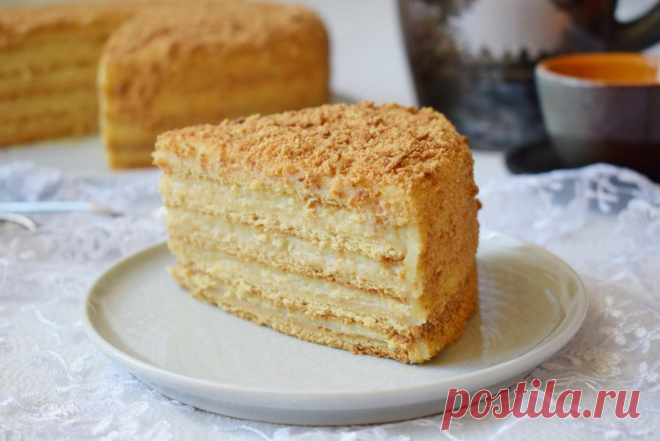 Торт медовик с заварным кремом классический рецепт с фото пошагово - 1000.menu