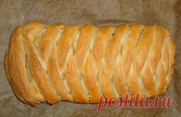 Плетенка с начинкой — Домашняя кулинария