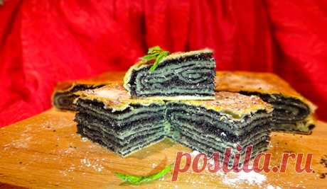 Катлама – татарский пирог с маком (Tatar Cake with Poppy Seeds)