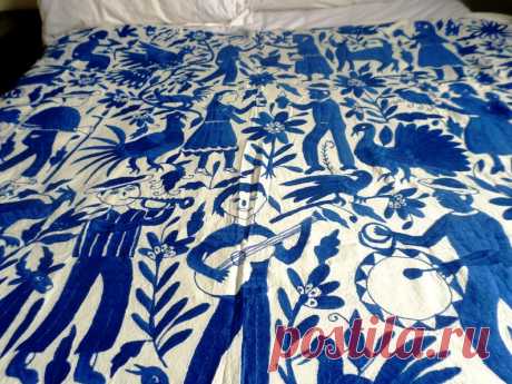 Hermoso lienzo otomi Bordado otomi Manta Otomi Telar - Etsy Chile