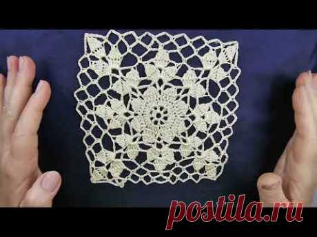 Простой квадрат крючком Для любых проектов