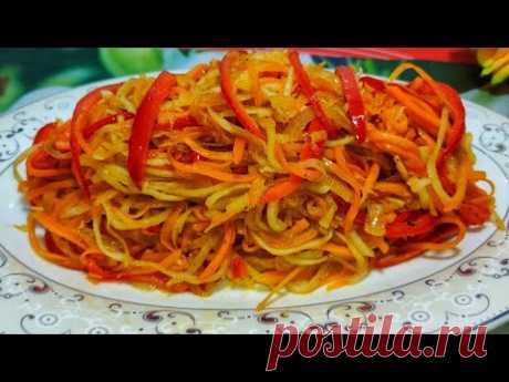 САЛАТ ИЗ ДАЙКОНА И МОРКОВКИ ПО КОРЕЙСКИ ! ОЧЕНЬ ВКУСНО 🔥