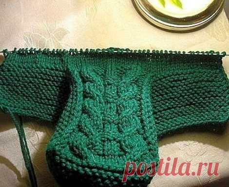 Тапочки для взрослых спицами