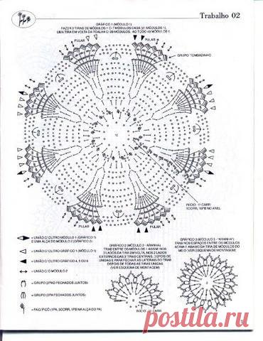 Скатерть для праздничного стола крючком