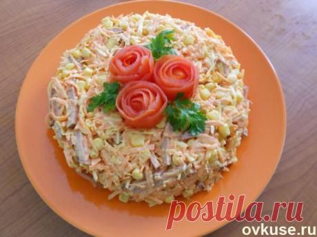 Вкусный салат с копченной колбасой - Простые рецепты Овкусе.ру