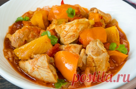 Карибское рагу из курицы