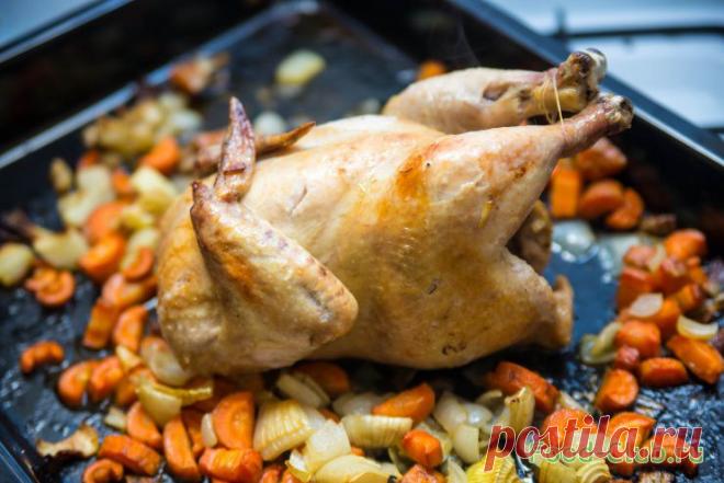 Запеченная курица от Джулии Чайлд / С птицей и дичью / Кулинарные рецепты - Фуд-клаб.ру