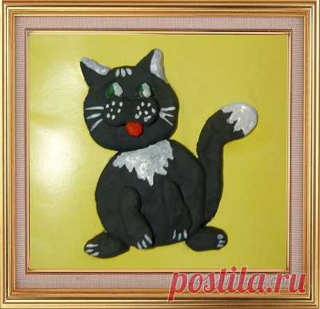 Как сделать котика из соленого теста. Мастер-класс.