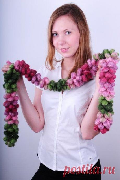 Вязаные шарфы, схемы вязания, фото, описание (спицы, крючок)