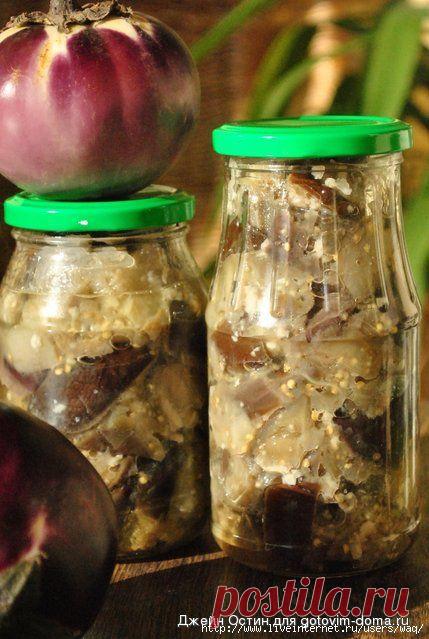 Баклажаны с чесноком по-гурийски.