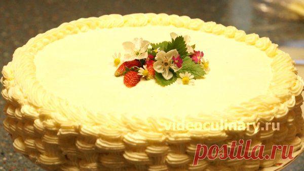 Украшение торта - плетеная корзинка из крема - zelovskaya1949@mail.ru - Почта Mail.Ru