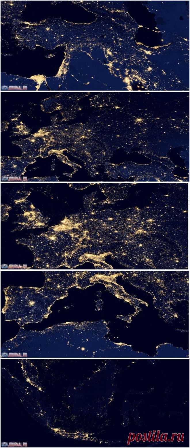 Снимки ночной земли с финского спутника NPP | Журнал русского американца