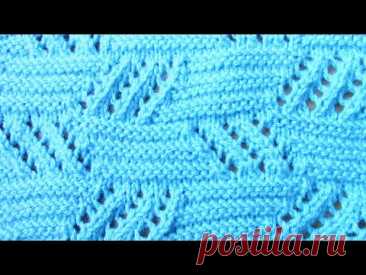 Ажурный узор спицами💙Knitting patterns