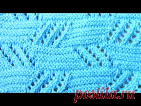Ажурный узор спицами💙Knitting patterns