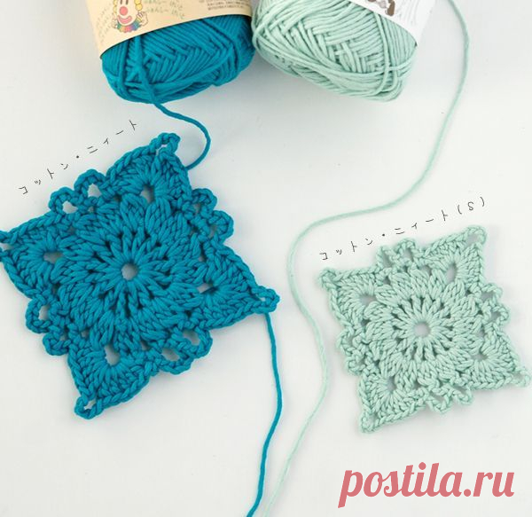 Квадратный мотив. Схема. Дом рукоделия. Handmade, дизайн и декор
