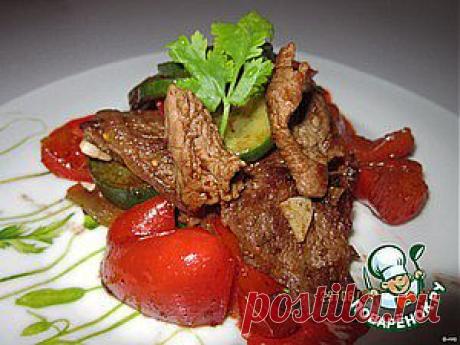 Мясное блюдо уйгурской кухни "Тархамяк сяй" - кулинарный рецепт