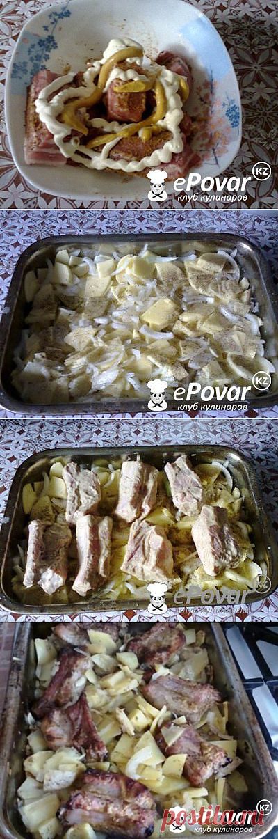 Свиные ребрышки в остро – горчичном соусе — Рецепт приготовления с фото — Горячие блюда, Блюда из мяса