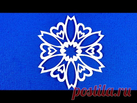 DIY.Как просто вырезать красивую снежинку. Простые снежинки. SNOWFLAKE #снежинкиизбумаги #Snowflakes