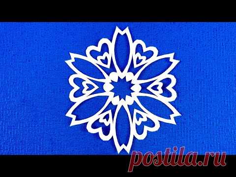 DIY.Как просто вырезать красивую снежинку. Простые снежинки. SNOWFLAKE #снежинкиизбумаги #Snowflakes