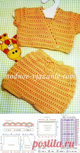 Шорты и жакет для грудничков