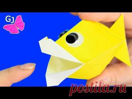 Оригами Игрушки Антистресс Говорящая Рыбка из бумаги