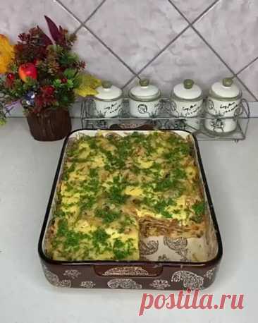 ЛАЗАНЬЯ С ФАРШЕМ И СОУСОМ БЕШАМЕЛЬ ( рецепт )