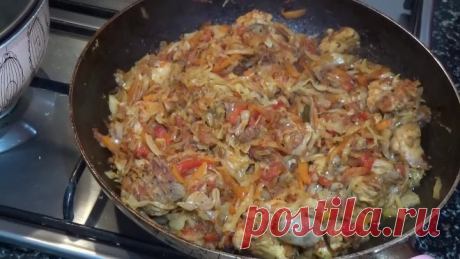 РОСКОШНЫЙ УЖИН! НЕЖНАЯ ТУШЕНАЯ КАПУСТА С МЯСОМ, ВСЯ СЕМЬЯ БУДЕТ ДОВОЛЬНА