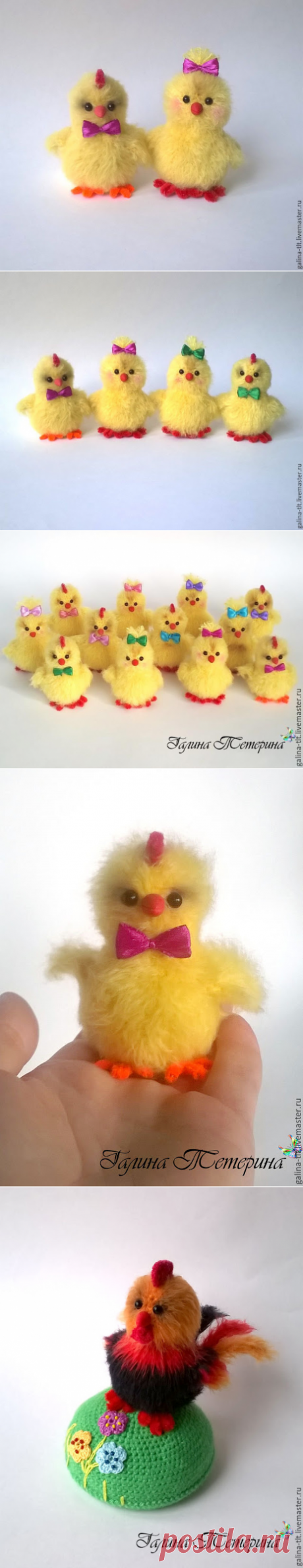 Вязаные подарочные пушистые цыплятки - Новогоднее чудо!