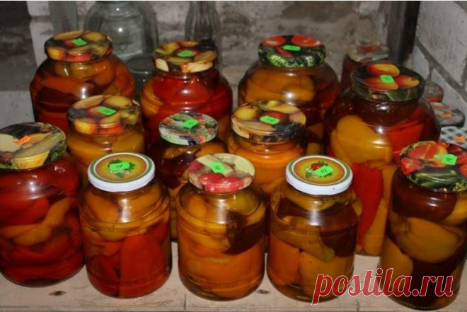 Перец для фарширования зимой без 