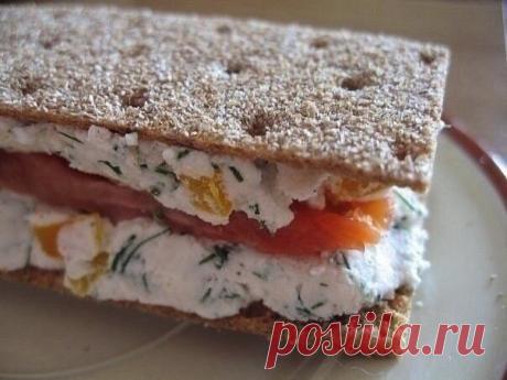 Диетический полезный бутерброд