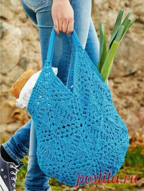 "Авось-ка я в ней что-нибудь принесу..." Подборка сумок-шопперов. Схемы | Магия вязания | Яндекс Дзен