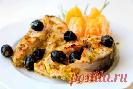 Рыба с квашеными лимонами