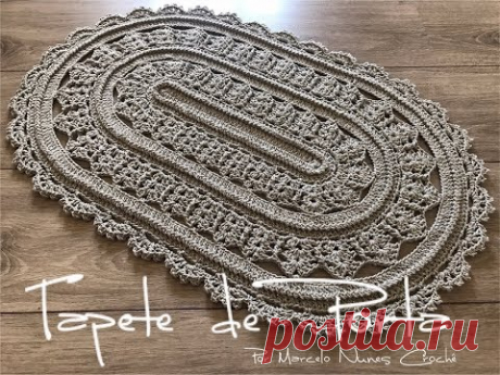 Tapete de Porta em Crochê por Marcelo Nunes