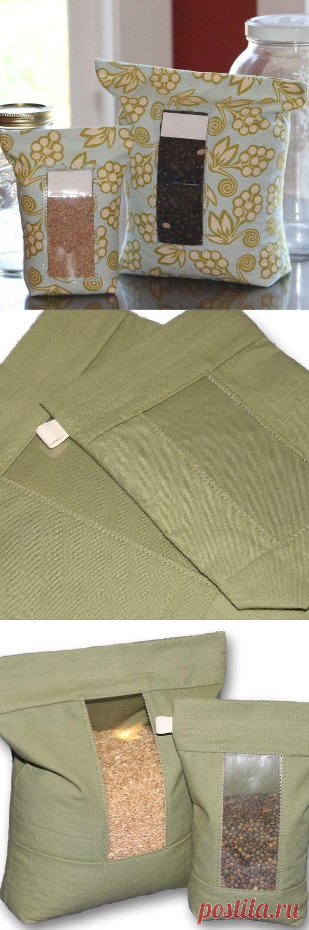 Мешочки для сыпучих продуктов.