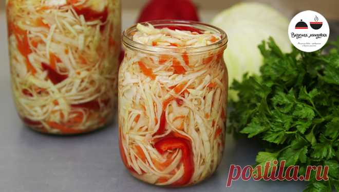 БЫСТРАЯ вкусная маринованная капуста